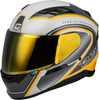 Gmax #F19841037-DOT - Ff-98 Aftershock Helmet White/Metallic Silver XL