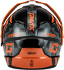 Gmax #M17411254 - Md-74 Striker Modular Helmet W SMK Shield BLK/GRY/OR Mtlc SM