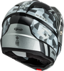 Gmax #M17411076 - Md-74 Striker Modular Helmet W Slvr Shield Slvr/BLU Mtlc LG