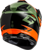 Gmax #A11151187 - Gm-11 Ronin Helmet Orange/Green/Black XL