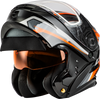 Gmax #M20139284 - Md-01s Transistor Snow Helmet Orange/Black SM