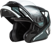 Gmax #M1043365 - Md-04 Sector Helmet Black/Silver MD