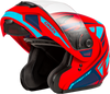Gmax #M1043997 - Md-04 Sector Helmet Matte RED/Blue XL