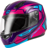 Gmax #M1043986 - Md-04 Sector Helmet Violet/Pink LG