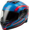 Gmax #F11811215 - Ff-18 Drift Helmet Black/Blue/RED MD