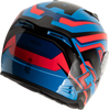 Gmax #F11811214 - Ff-18 Drift Helmet Black/Blue/RED SM