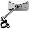 Emgo #20-34812 - Mirror - Side View - Rectangle - 5" Stem - Chrome - Each - Universal