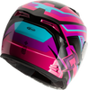 Gmax #F11811398 - Ff-18 Drift Helmet Pink/Blue/Black 2X