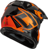 Gmax #D3961497 - Mx-96 Splinter Helmet Black/Orange XL