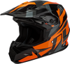 Gmax #D3961493 - Mx-96 Splinter Helmet Black/Orange XS