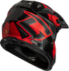 Gmax #D3961153 - Mx-96 Splinter Helmet Black/RED XS