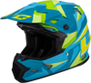 Gmax #D3961186 - Mx-96 Splinter Helmet Matte Blue/Green LG