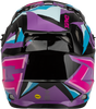 Gmax #D39611435 - Mx-96 Splinter Helmet Black/Purple/Blue MD