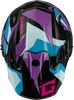 Gmax #D39611437 - Mx-96 Splinter Helmet Black/Purple/Blue XL