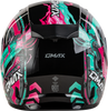 Gmax #G14911400 - Gm-49y Charge Helmet Black/Pink/Aqua YS