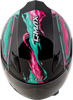 Gmax #G14911400 - Gm-49y Charge Helmet Black/Pink/Aqua YS