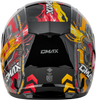 Gmax #G14911151 - Gm-49y Charge Helmet Black/RED/Yellow YM