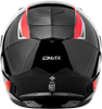 Gmax #F1498155 - Ff-49 Syth Helmet Black/RED MD