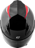 Gmax #F1498157 - Ff-49 Syth Helmet Black/RED XL