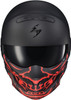 Scorpion EXO #52-546-22 - Covert Face Mask Samurai Glow IN THE Dark RED