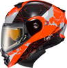 Scorpion EXO #96-1033-EC - Exo-at960 Cold Weather Helmet Topographic Hi-viz ORG SM Elec