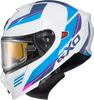 Scorpion EXO #93-1025-EC - Exo-gt930 Cold Weather Helmet Modulus WHT/BLU LG (electric)