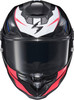 Scorpion EXO #WAR-3006 - Apex Exo-warp Full Face Helmet Dilithium BLK/RED/WHT/Blue XL
