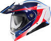 Scorpion EXO #96-2023 - Exo-at960 Modular Helmet Topographic 2 RED/WHT/Blue SM