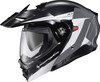 Scorpion EXO #96-2033 - Exo-at960 Modular Helmet Topographic 2 BLK/WHT/Grey SM