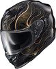 Scorpion EXO #T52-2305 - Exo-t520 Helmet Nama-shimi Black/Gold LG