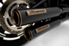Rinehart Racing 500-1248 - 3.5” HP35 Slip-on Exhaust for Harley Softail - Softail Slim / Low Rider / Street Bob / Breakout / Fat Boy / Black w/ Black End Caps