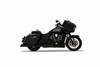 Rinehart Racing 500-0566-Slash - 4.5" DBX45 Slip-On Exhaust For Indian - 2014-Later / Black with Black Slash End Caps