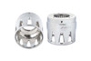 Rinehart Racing 900-0027 - Moto Series Merge End Cap - 4.5" / Chrome / Merge Replacement End Cap (single)