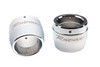 Rinehart Racing 100-0117 - 3.5" Standard End Cap - Chrome Replacement End Cap (single)