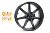 BST BST Chain Drive 7 TEK 17 x 6.0 Rear Wheel - Bagger Racing League Approved