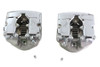 V-Twin - Cylinder Head Set with Chrome Rocker Box
