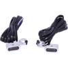 Drag Specialties - Marker Lights - Amber/White - Smoke Lens - Chrome