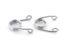 V-Twin #28-0006LR - Chrome 2 inch Hair Seat Spring Set
