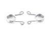 V-Twin #28-0006LR - Chrome 2 inch Hair Seat Spring Set