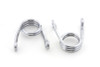 V-Twin #28-0006LR - Chrome 2 inch Hair Seat Spring Set
