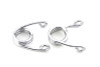V-Twin #28-0009LR - Chrome 3 inch Hair Seat Spring Set