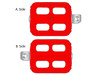 V-Twin - Kick Starter Pedal Assembly Red
