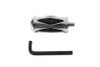 V-Twin #07871 - Shifter Footpeg Chrome Diamond Shape