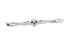 V-Twin #78289 - Chrome Shifter Rod Skull Style
