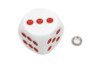 V-Twin - White Dice Style Shifter Knob