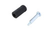 V-Twin #70204F - Rubber Shifter Peg Black with Screw