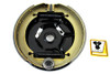 V-Twin #19141B - Rear Mechanical Brake Backing Plate Kit Black