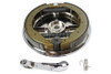Motorshop - Rear Brake Backing Plate Kit Chrome
