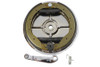 Motorshop - Rear Brake Backing Plate Kit Chrome