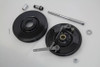 V-Twin - Dual Cam Brake Backing Plate and Brake Drum Kit Black